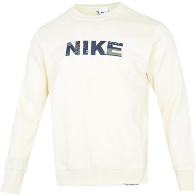 Nike Pánská mikina Standard Issue Crew Tops Mléčně bílá FB1831-113