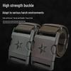 Jun Ding Ying Men's Star Design Nylon Woven Belt