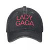 Lady Gaga Baseball Caps Retro Distressed Washed Sun Cap for Men Women Outdoor Workouts Gift Caps Hat