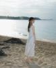 Rose Franz Floral Lace Slim Long Dress [Ivory]