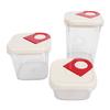 3 Pcs Food Storage Container Airtight Damp Proof Transparent Food Storage Box Set for Kitchen