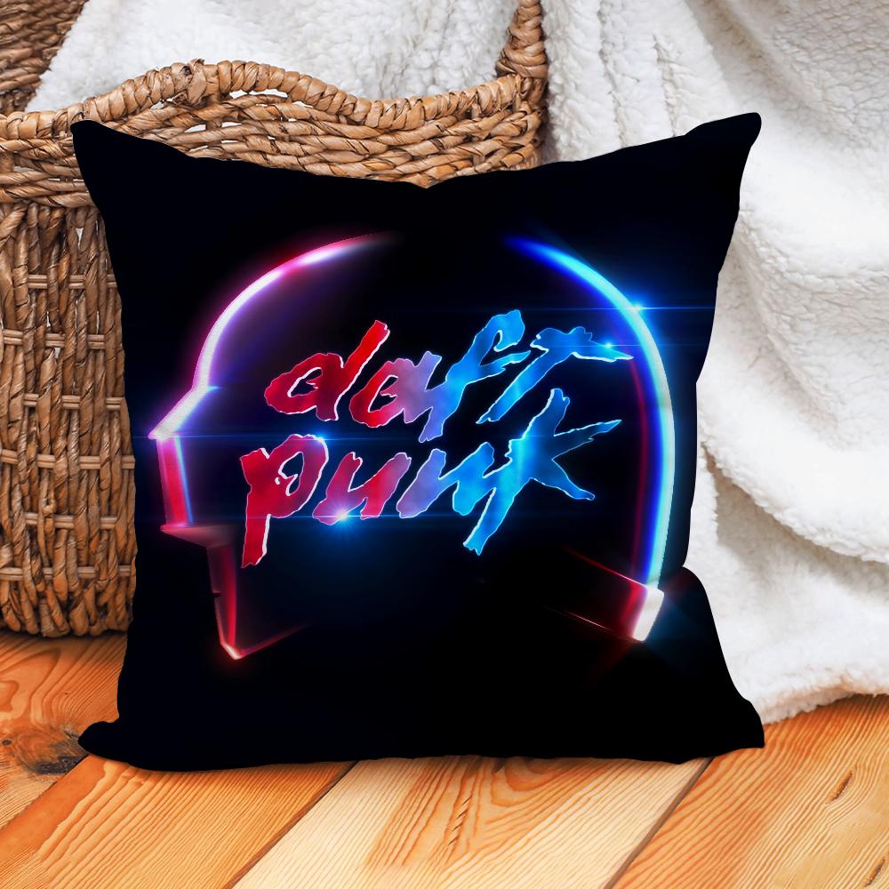 Band D-Daft P-Punk Pillow Case Home Decoration Cushion Cover Suitable For Office Sofa Bedroom Car