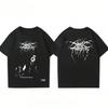 2025 Nové tričko s krátkým rukávem Darkthrone pro chlapce Letní bavlněné Black Metal Kolem Módní značka Poloviční rukáv Pár