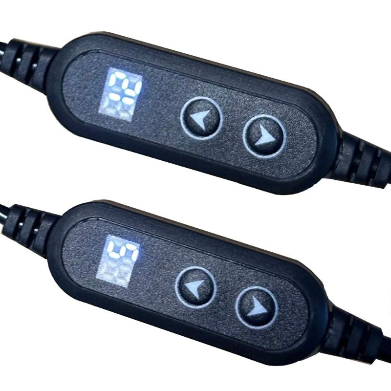 Type C To 5.5x2.5mm Voltages Regulation Cable USB C To DC5525 Power Cord Line Adjustable Voltages 5V-9V-12V-15V-20V 3A