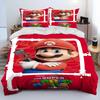 Set Biancheria da Letto Copripiumino Cartone Animato Mario Stile Retro 23 Set Letto Copripiumino Federa Set Biancheria da Letto Matrimoniale Regalo per Adulti Bambini