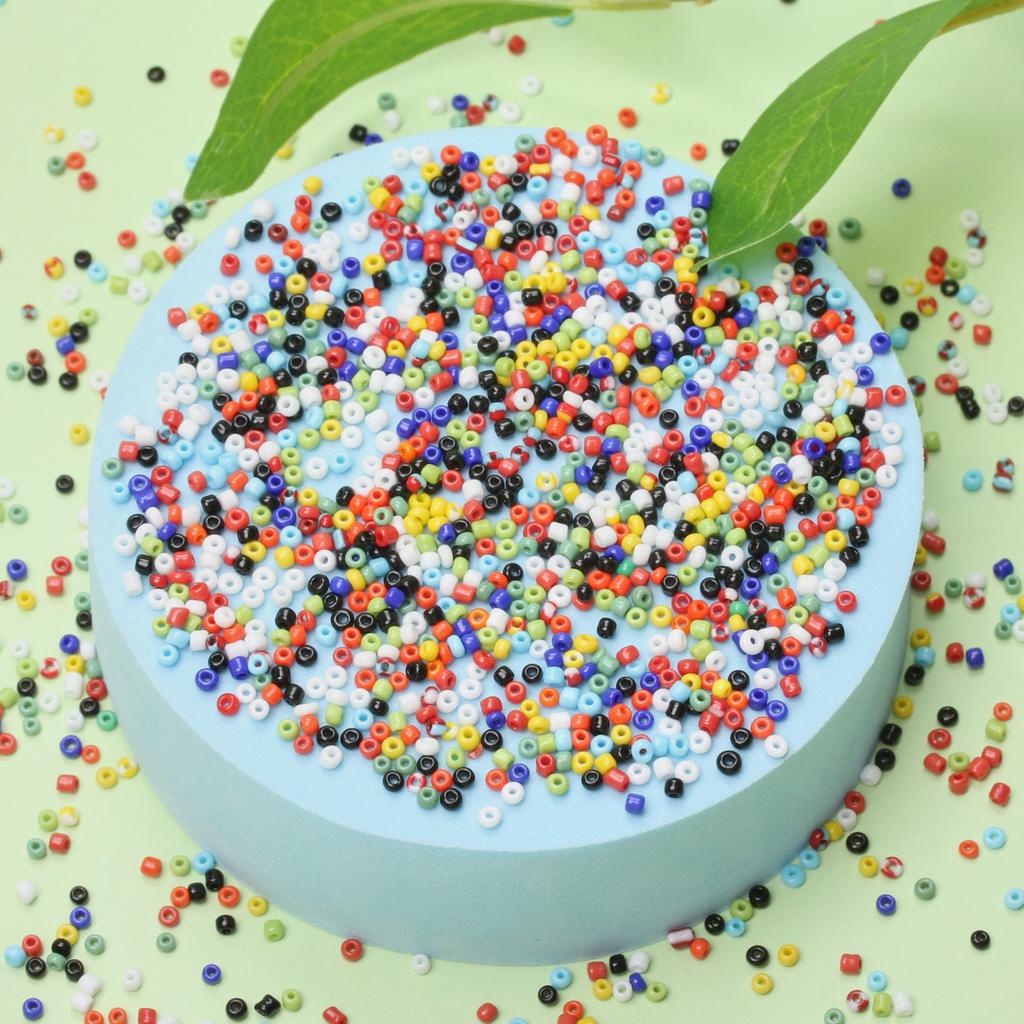 Hochwertige 3000/2000/600 Stück Schmuckzubehör Herstellungsmaterialien Glasperlen handgefertigt einfarbig 2/3/4 mm DIY