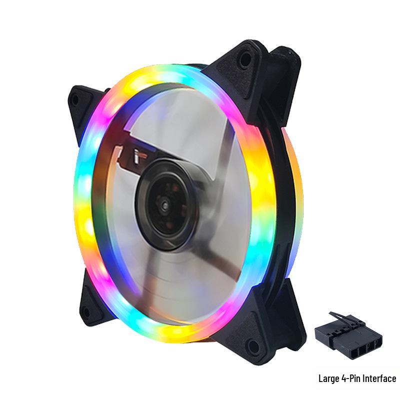 Silent LED 120mm 4-Pin Chassis Cooling Fan