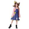 Halloween Parent-Child Dress Plaid Girl Strap Skirt Wizard of Oz Scarecrow Performance Dress