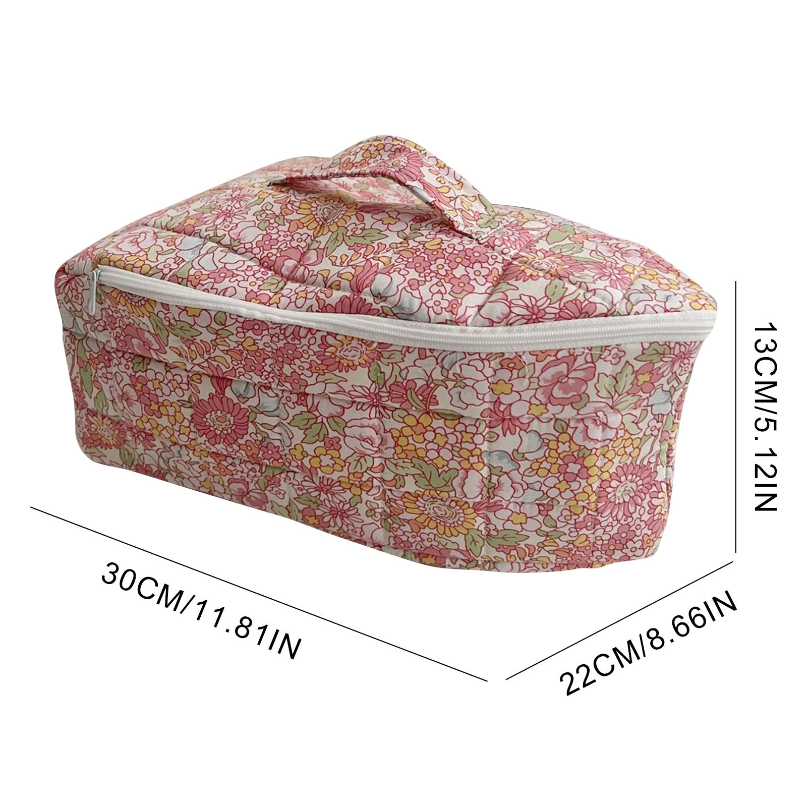

Thickened Floral Steam Iron Storage Bag Protective Travel Carrying Case Padded Cover for Home Ironing Accessories Organizer