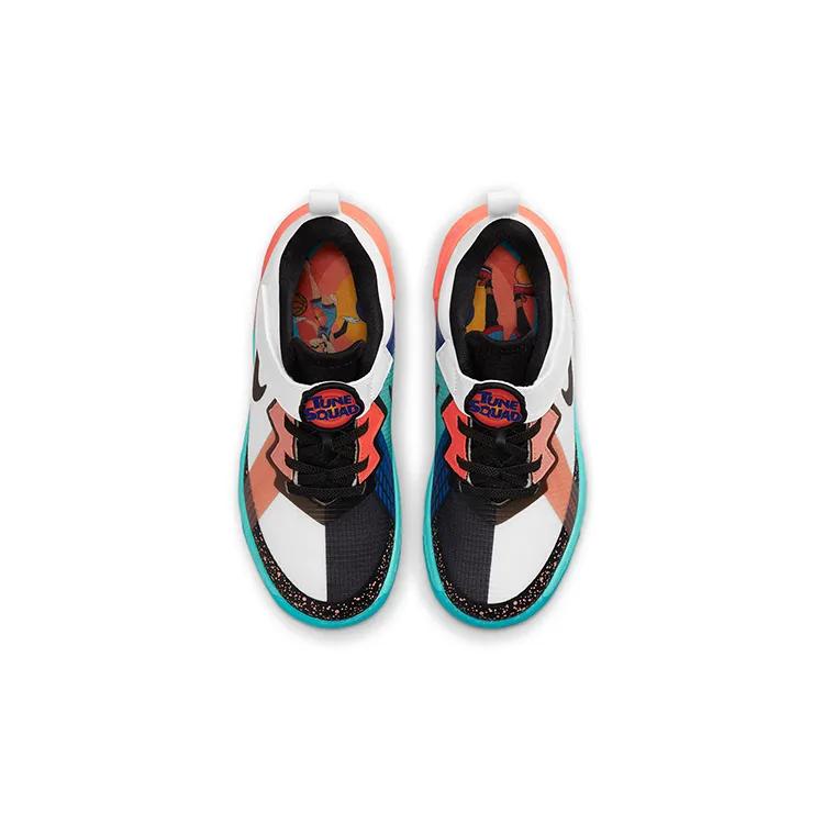 Nike LeBron 18 Low PreSchool 'Lola Bunny' (Unisex) Summit White / Dynamic Turquoise / Crimson Bliss / Black Kids' Basketball Shoes