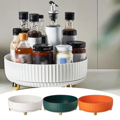 Rotating Storage Rack, Spice Rack Rotating Storage Suitable for Kitchen Cabinets