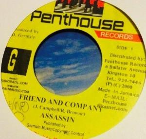 

7inch Record ASSASSIN Friend And Company NONE Penthouse Recor 2000 Jamaica Reggae Ska Dub Used