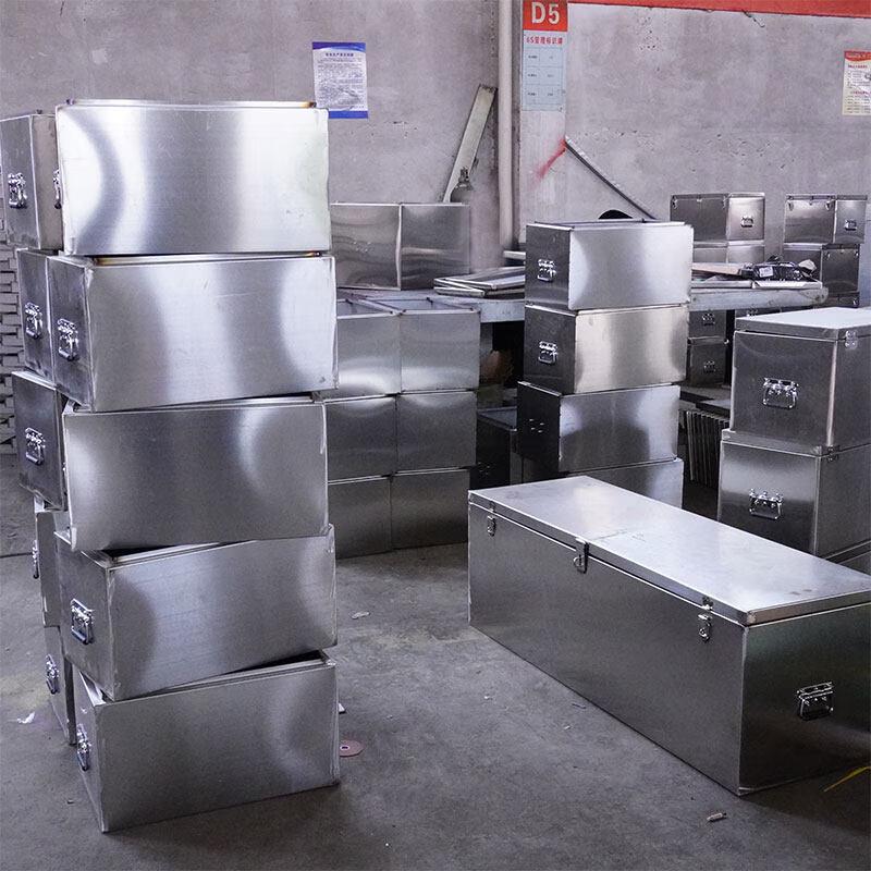 Junding 201 Stainless Steel Lidded Tool Box