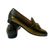 Fashion Men's Casual Shoes Outdoor Everyday Designer Elegant Luxury High Quality Slip On Black and Green Penny Loafers Leather Shoes