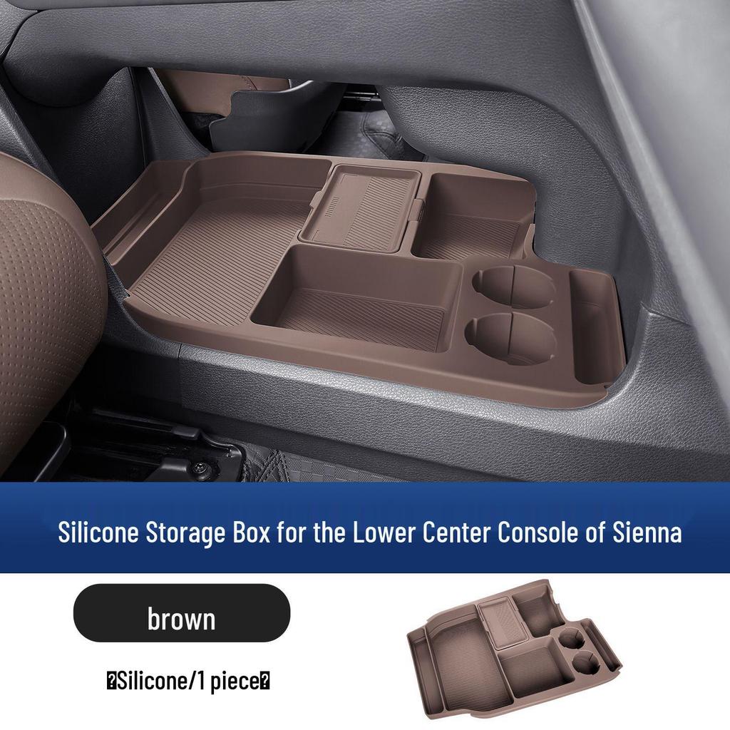 Silicone Storage Box for Toyota Sienna Center Console