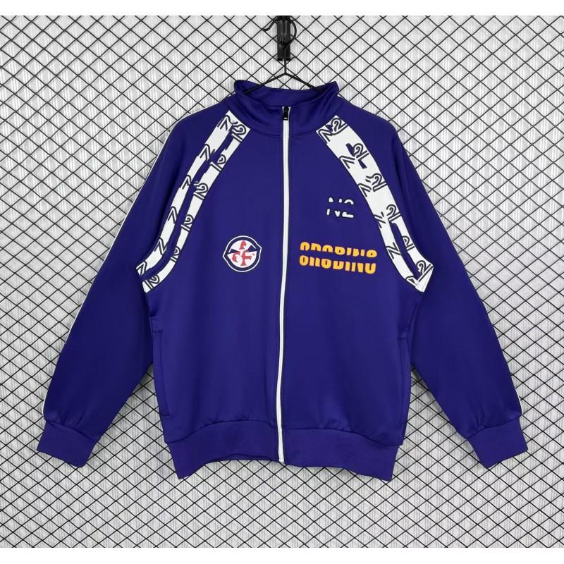 Maglia da Calcio Stile Vintage Giacca Sportiva Casual da Adulto Giacca a Vento Tutto
