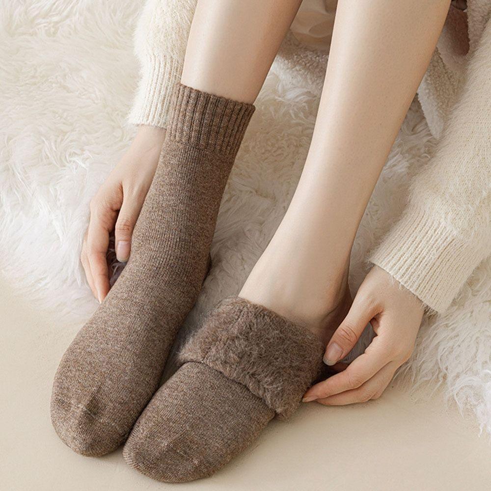 Warmer Cashmere Snow Socks Thicken Keep Warm Tool Winter Warmer Velvet Boots Floor Sock