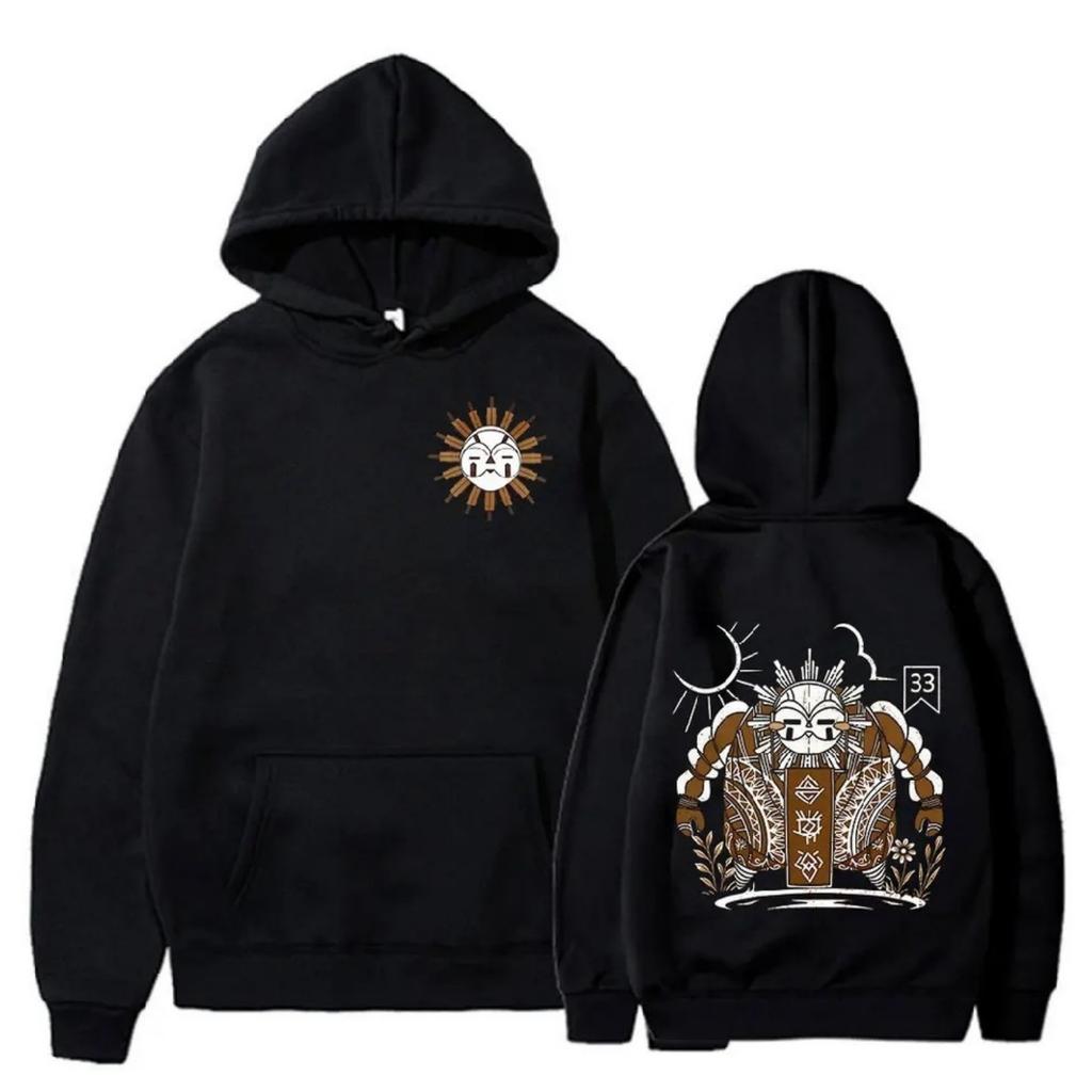 Men's and Women's Matching Fashion Casual Outfit Sweatsuit Long Sleeve Top Printed Hooded Sweatshirt
