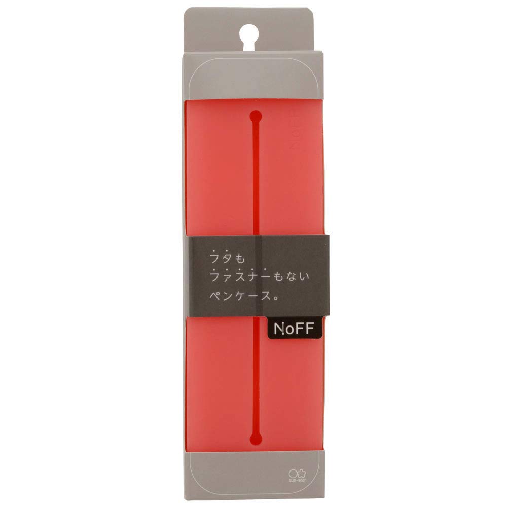 Канцелярские товары Sunstar NoFF Силиконовый прозрачный пенал S1423266, Розовый,