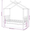 Children s Bed with Drawer Solid Pine Wood 70 x 140 cm