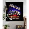 1PC JJudas Priest Heavy Metal Band Colorful Tapestry Wall Hanging Bohemian Wall Tapestries Mandala Wall Art Decor