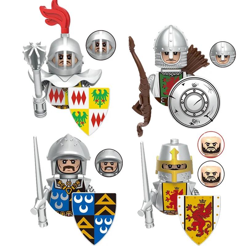 Zabawki dla dzieci Średniowiecze Starożytna Grecja Ciężka piechota Zbrojny rycerz Łucznik Figurki wojskowe Sprzęt bojowy Model Prezenty dla chłopców