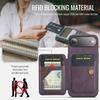 FIERRE SHANN 024 For iPhone Air Case Card Holder Kickstand Waxy Texture Leather + TPU Phone Cover