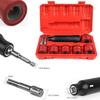 Automotive Wheel Stud Cleaning Brush Set 9PCS Rust Removal Tool for Maintenance