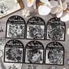 Pacote de Adesivos Casa das Flores Cor de Tinta ZABC - Decoração Floral para Diário (6 Estilos)