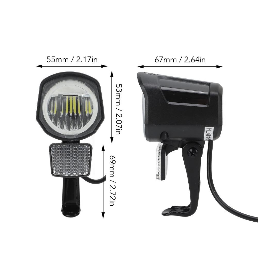 SM Plug Electric Bike Front Light 12V to 72V Electric Bike Headlight Ebike Headlight  Road Bikes