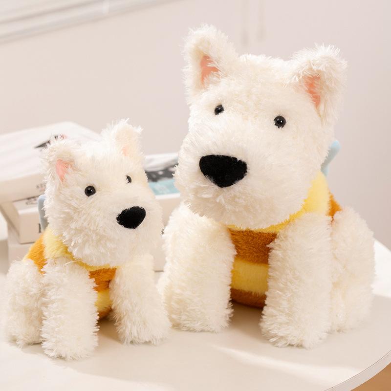 Bee Dog Plush Toy Doll Girl s Heart Comfort Doll Scribbled Puppy Realistic Dog Plush Toy 25cm