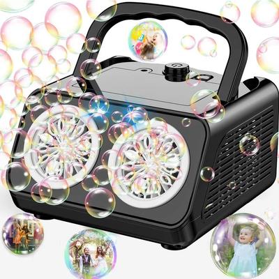 Automatische Seifenblasenmaschine, Upgrade, Seifenblasengebläse mit 2 Ventilatoren, 20.000+ Seifenblasen pro Minute, Seifenblasen für Kinder, tragbarer Seifenblasenmacher