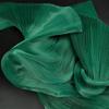 Pleated White Organza Crinkle Fabric for Evening Dress Decoration
