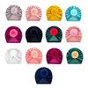 Winter Golden Velvet Hairball Cap Autumn Popular Infant Warm Hat Babyhat Dome Baby