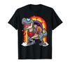 Sloth Riding T-Rex Valentines Day Trex Dinosaur Rainbow Gift T-Shirt