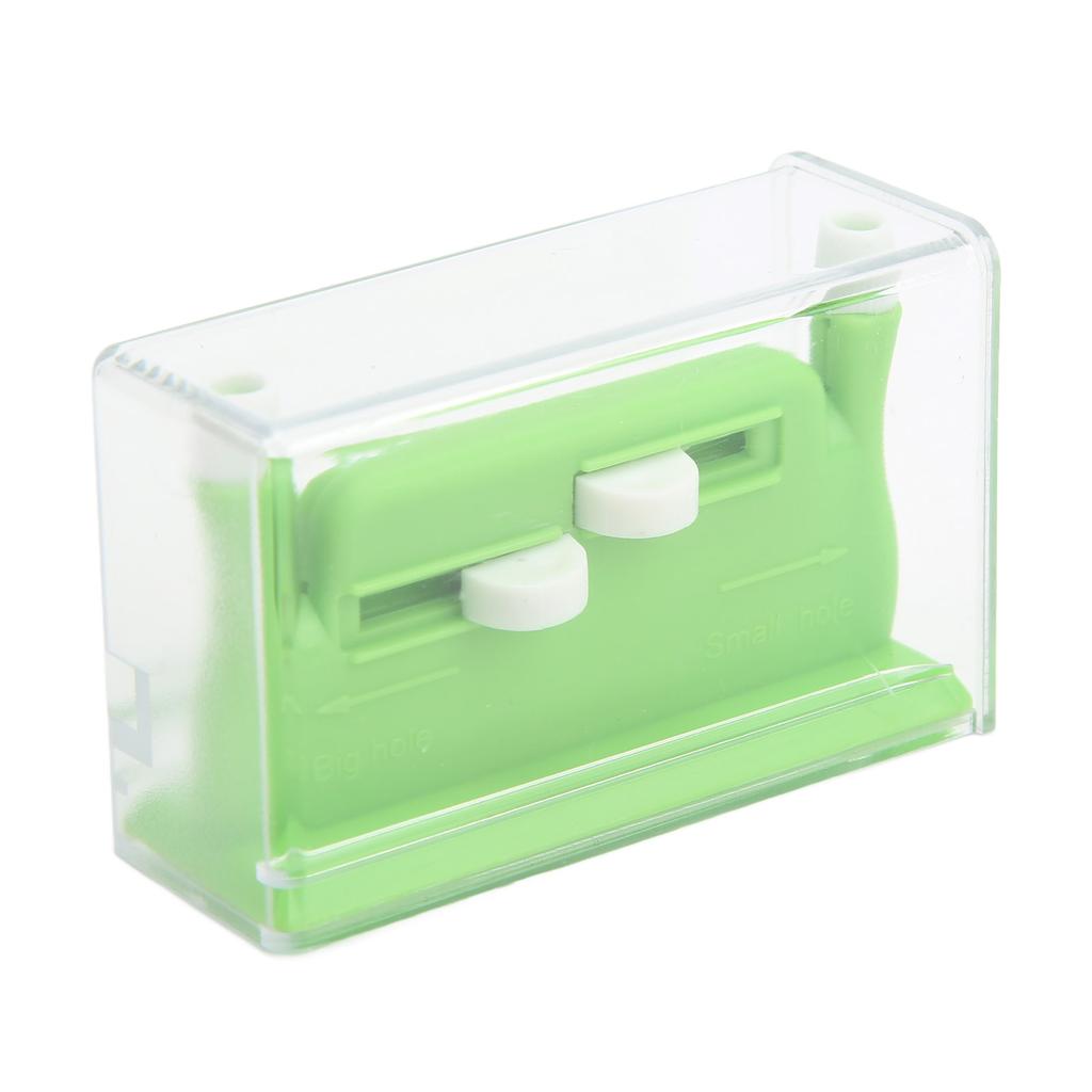 Ațe de Ac Multifuncționale Design cu Două Orificii 2,6x4,4x7,2cm 1,0x1,7x2,8in Înfilă Acul de Broderie din Plastic Verde