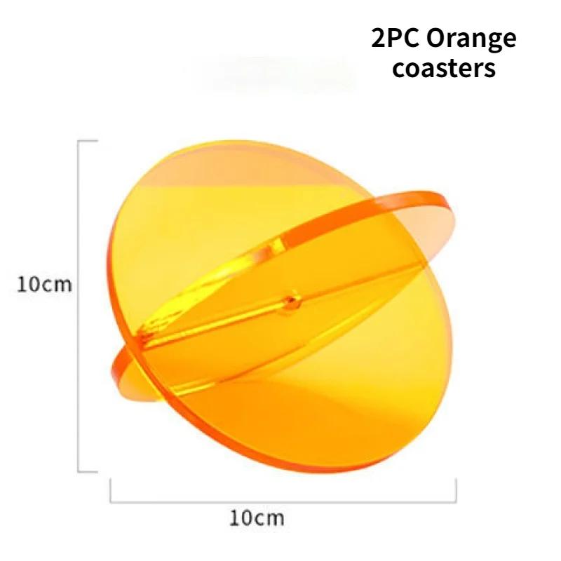 Nordic Home decoration Acrylic Coaster Insulation Pad Creative Coffee Cup Mat Multifunctional Tea Holder Plastic Non-slip