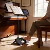 Tichý Bluetooth nožní pedál pro iPad s automatickým otáčením stránek pro čtení not pro piano a kytaru