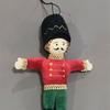 Classical Fabric Nut Cracker Soldier Figures Christmas Tree Hanging Ornaments Holiday Home Decoration