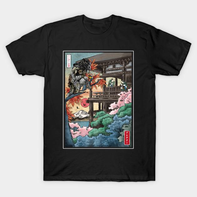 

Men Black Print T-shirt Trophy Hunter In Japan No-Cut Transfer Paper Print Cotton Tshirt - Men s Summer Cotton Graphic Tee S