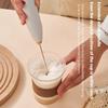 Kabelloser Milchaufschäumer, Handlicher Elektrischer Schneebesen, für Perfekten Cappuccino, Matcha, Hafermilch, Suppe, Eier, Tragbare Küche, Backwerkzeug, Geschenk für Kaffeeliebhaber