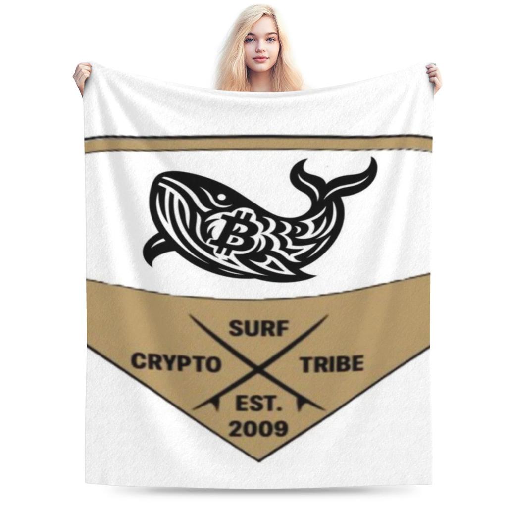 Bitcoin Whale Personalized Soft Decorate Home An UltraSoft Micro Fleece Blanket