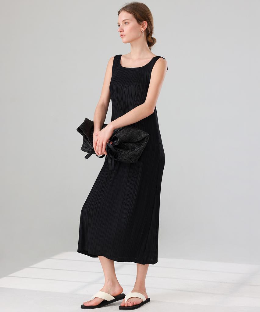 PLEATSMOOD Toys Sleeveless Pleated Dress