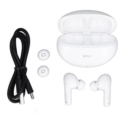 Kabellose Ohrhörer Weiß 40 Std. Wiedergabezeit Hi-Fi-Stereo Tiefer Bass Bluetooth 5.3 EDR IPX7 Wasserdicht mit