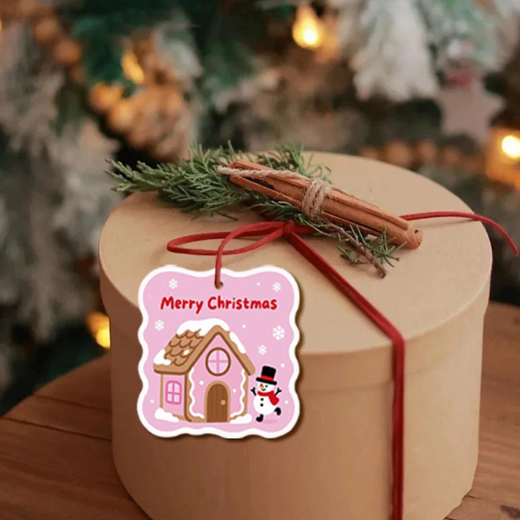 Christmas Labels 30 Pieces Wrapping Labels Wood Christmas Tags With String And Holes For Holiday Crafting Birthday Halloween