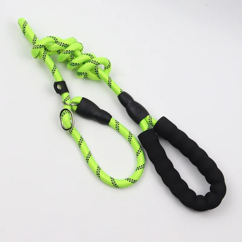 Reflective Pad Big Dog Leash for Training Walking Pet P Chain for Medium Large Dogs Malinois Collie Leashes Mascotas Accessories