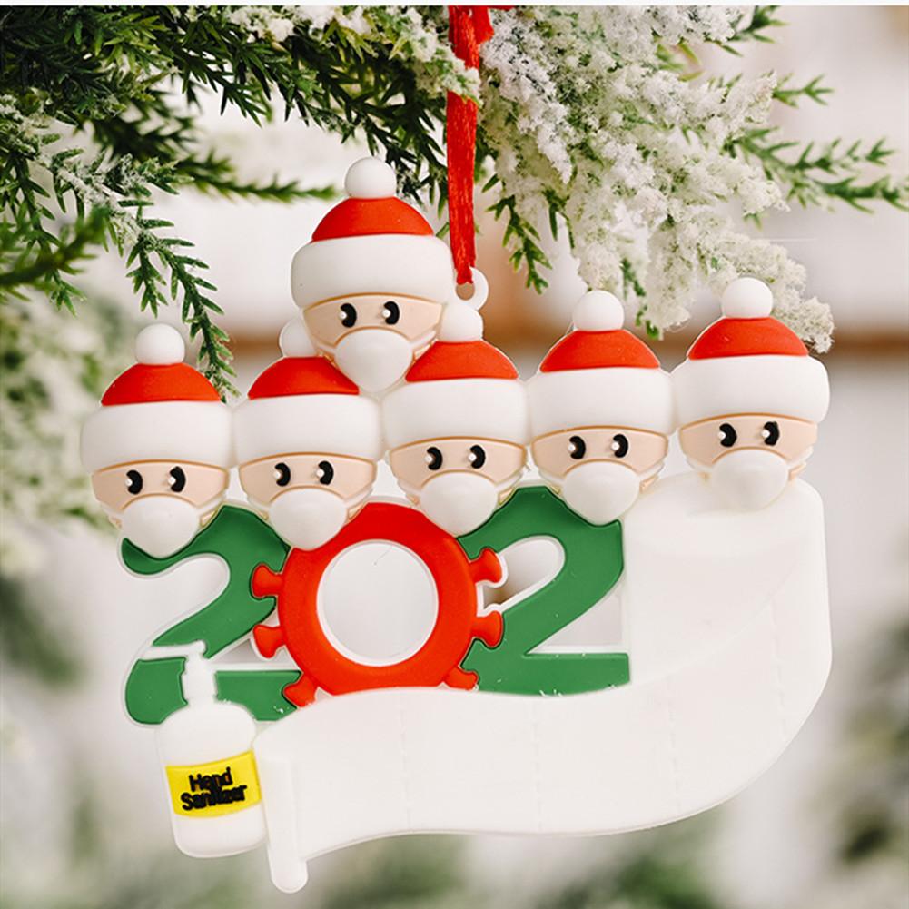 Christmas Ornament Kit with Mask Hanging Pendant Xmas Decor for Family