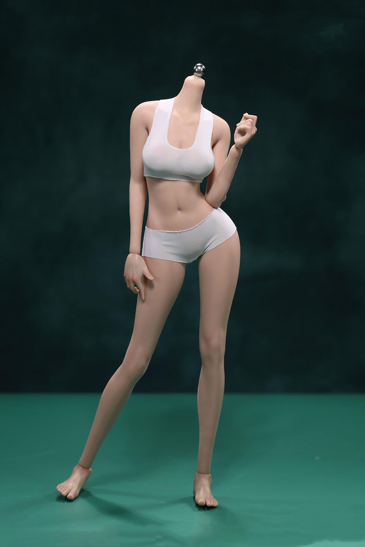 

OBEST 1/6 JIAOU DOLL Figure, Ultra-Flexible Seamless Action Figure with Detachable Legs, Movable Female, 9-Head Body, Headless, JOQ-21D-BS01, New Tan