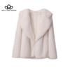 New Lapel Fur Coat Women's Faux Fur Jacket Loose Medium-length Coat Faux Fur High Quality Women's Coat