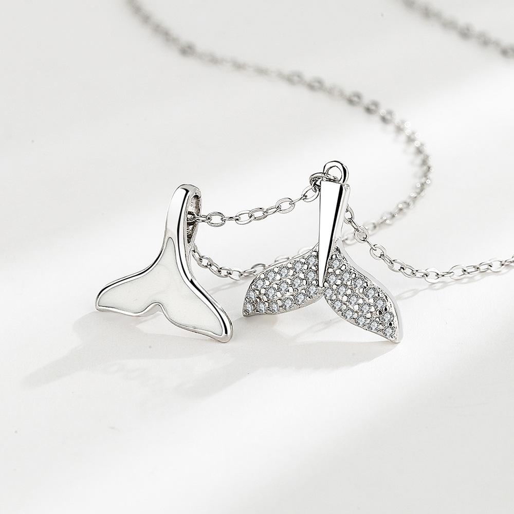 Tancise Kvinner halskjede anheng Classic 925 Sterling sølv Zircon Fashion Gift